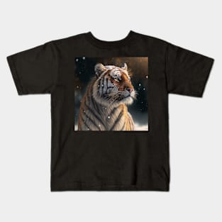 Winter Tiger Magic Kids T-Shirt